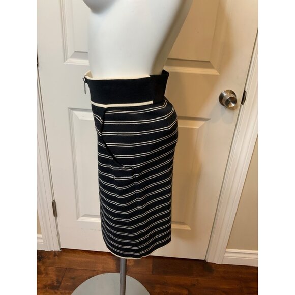 rag & bone Black Ecru Striped Reagan Knit Mini Skirt NWT,  Size XS - Picture 4 of 7